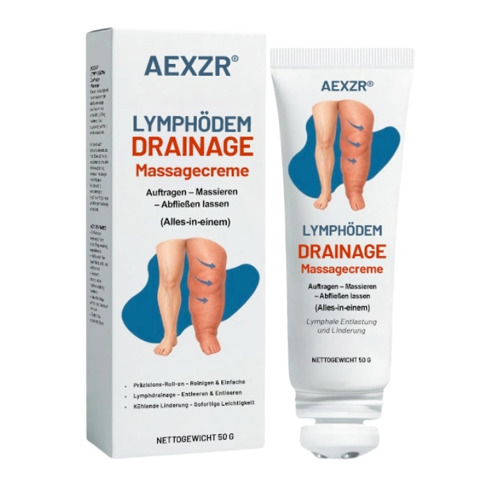 🏆Offizieller Store | 🛡️ Holen Sie sich das Gefühl von Leichtigkeit in 7 Tagen zurück! AEXZR® LYMPHÖDEM-Drainage-Massagecreme