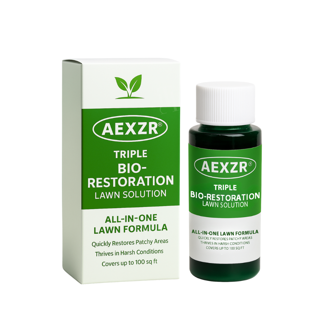 AEXZR® Solución de triple biorrestauración para césped