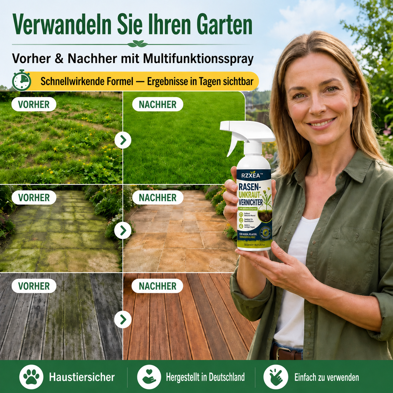 ⚡ [Einfaches und stressfreies Unkrautjäten im Garten] Unkrautvernichter für den Hausgebrauch