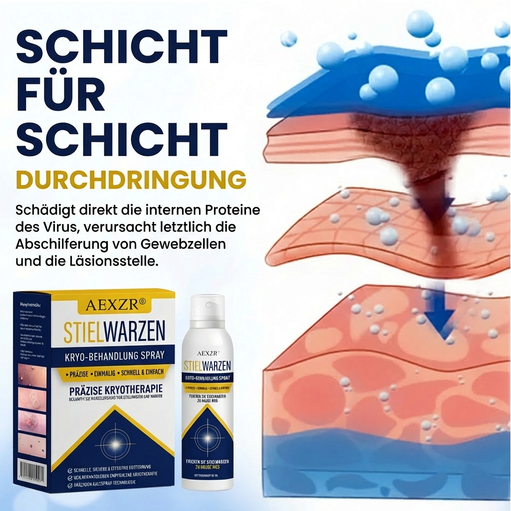 ✨ Schmerzfreie Entfernung für zu Hause | AEXZR® Stielwarzen Kryo-Behandlungsspray