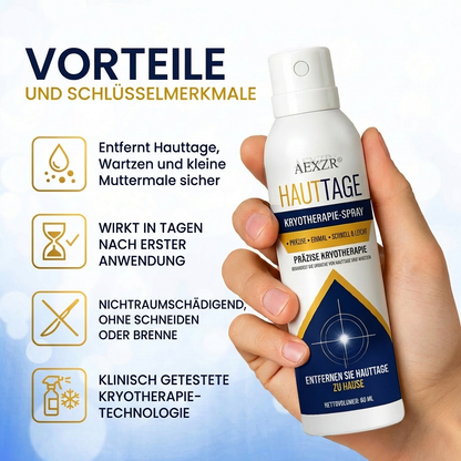 ✨ Schmerzfreie Entfernung für zu Hause | AEXZR® Stielwarzen Kryo-Behandlungsspray