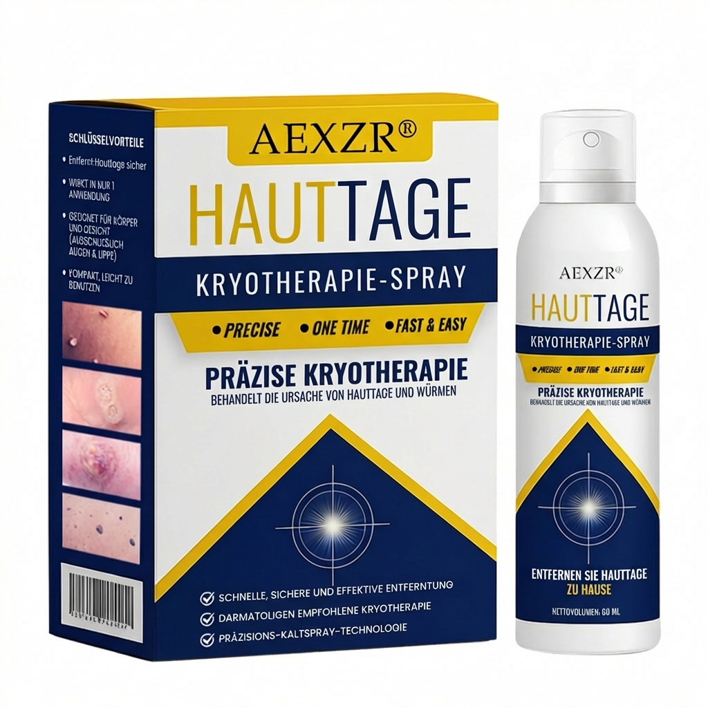 ✨ Schmerzfreie Entfernung für zu Hause | AEXZR® Stielwarzen Kryo-Behandlungsspray