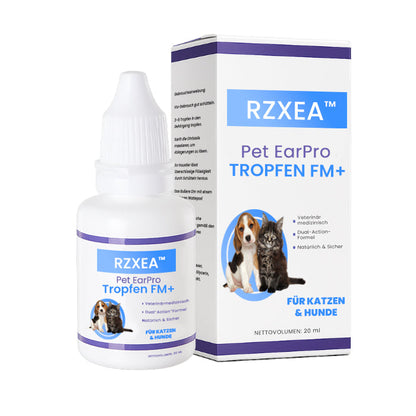 🌟 Offizieller Shop | ✨ Schluss mit Geruch & Juckreiz – für perfekt saubere Ohren!RZXEA™ Pet EarPro Tropfen FM+