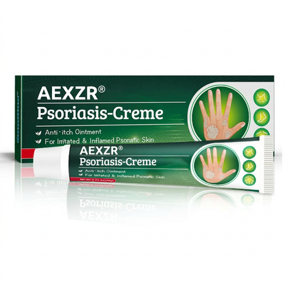 🏆 Von Dermatologen Empfohlen: Psoriasis-Creme zur Sofort-Linderung | Steroidfreie Formel für glatte & gesunde Haut ✨AEXZR® Psoriasis-Creme