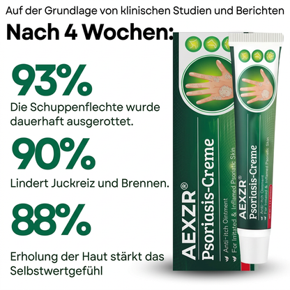 🏆 Von Dermatologen Empfohlen: Psoriasis-Creme zur Sofort-Linderung | Steroidfreie Formel für glatte & gesunde Haut ✨AEXZR® Psoriasis-Creme