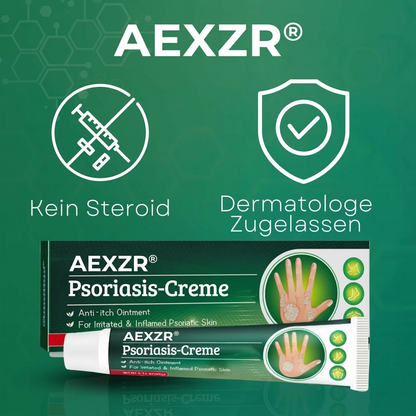 🏆 Von Dermatologen Empfohlen: Psoriasis-Creme zur Sofort-Linderung | Steroidfreie Formel für glatte & gesunde Haut ✨AEXZR® Psoriasis-Creme