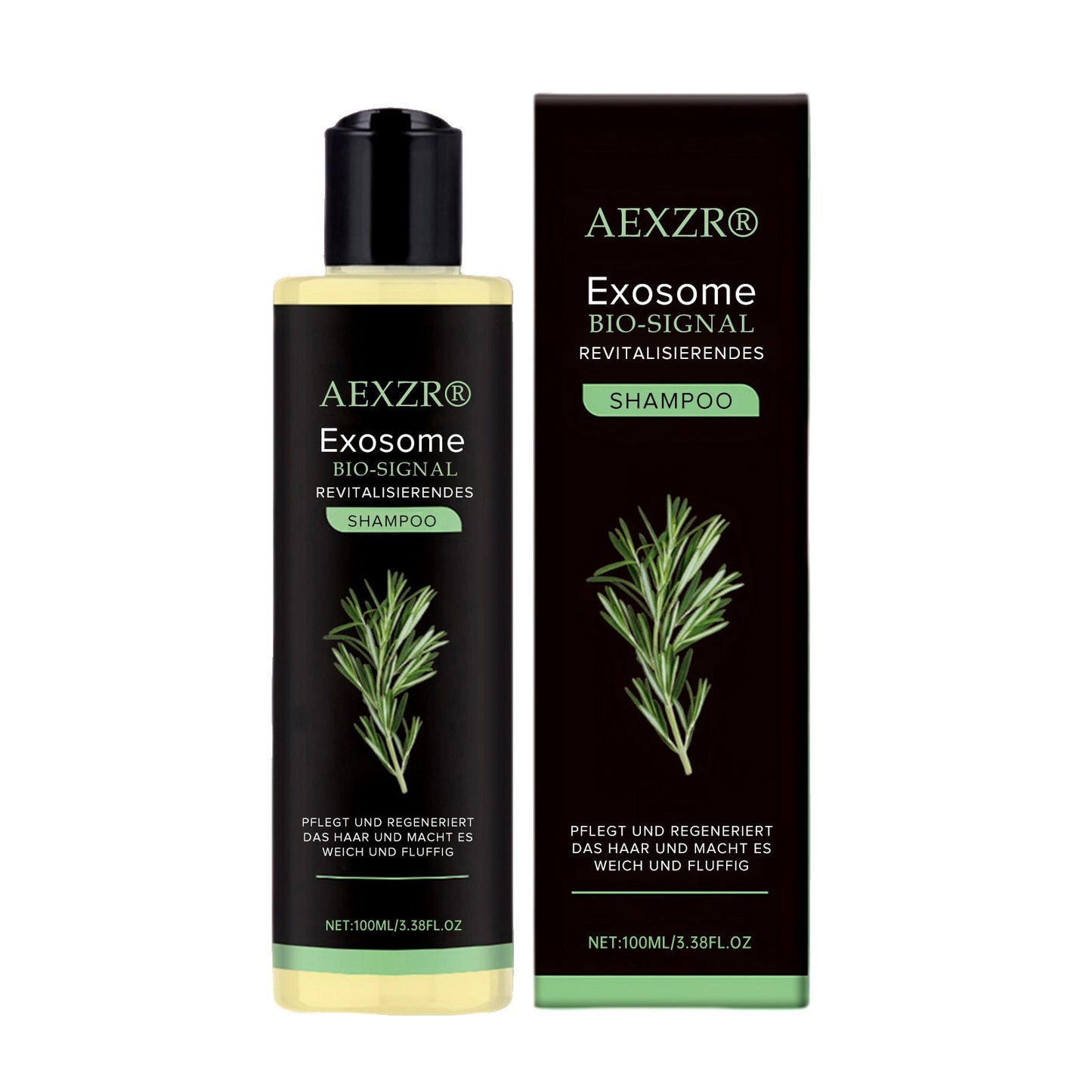 🌟 Tienda oficial | 🛡️ Detén la caída del cabello de raíz. ¡Pelo más denso en 20 días! | Champú Revitalizante Bio-Signal con Exosomas AEXZR®