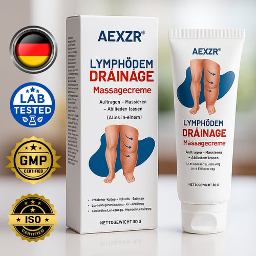 🏆Offizieller Store | 🛡️ Holen Sie sich das Gefühl von Leichtigkeit in 7 Tagen zurück! AEXZR® LYMPHÖDEM-Drainage-Massagecreme