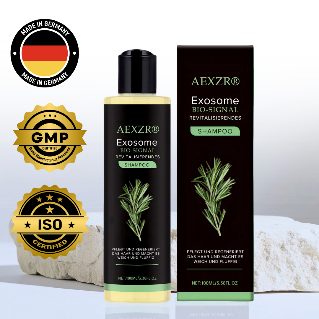 🌟 Tienda oficial | 🛡️ Detén la caída del cabello de raíz. ¡Pelo más denso en 20 días! | Champú Revitalizante Bio-Signal con Exosomas AEXZR®