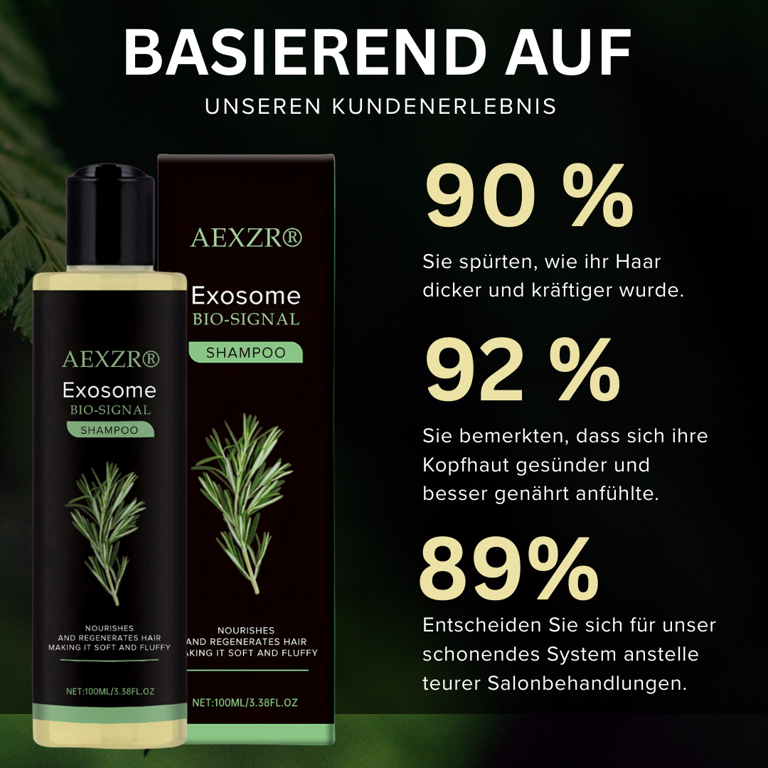 🌟 Tienda oficial | 🛡️ Detén la caída del cabello de raíz. ¡Pelo más denso en 20 días! | Champú Revitalizante Bio-Signal con Exosomas AEXZR®