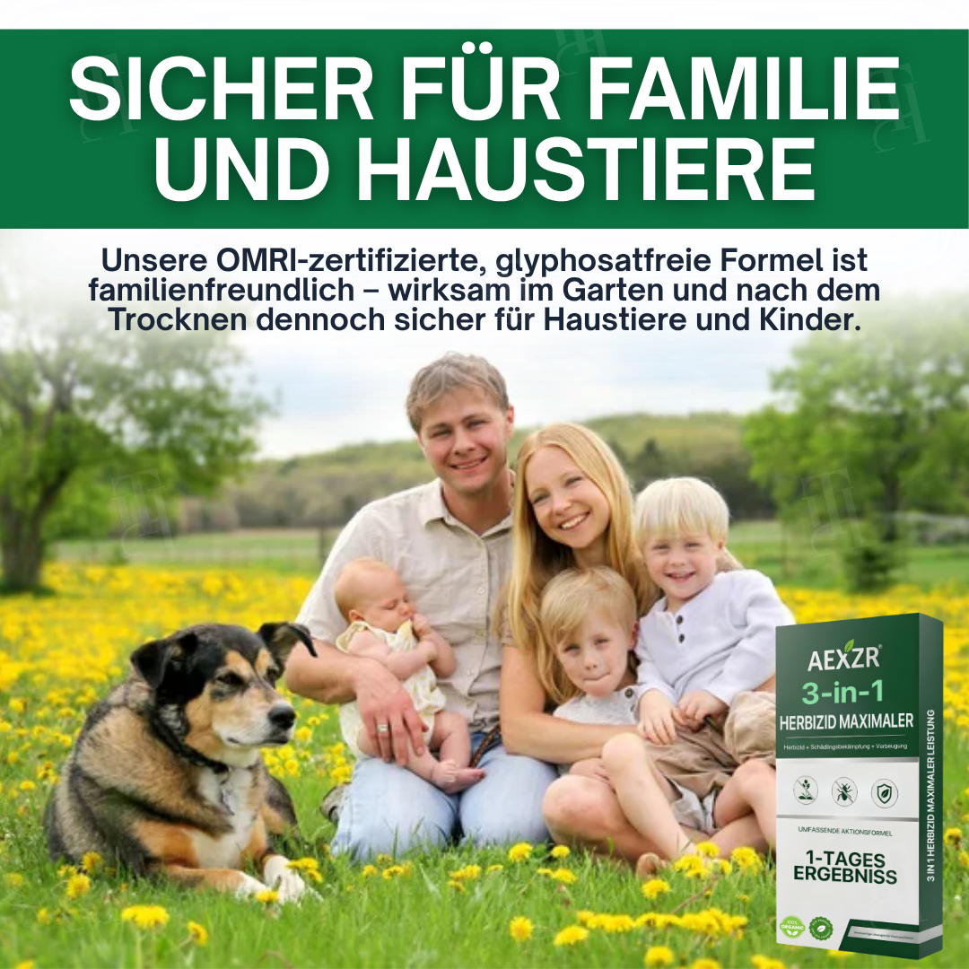 🏆 Bestseller | 🌱 Tötet Unkraut bis zur Wurzel | AEXZR® 3 in 1 Herbizid Maximaler Leistung