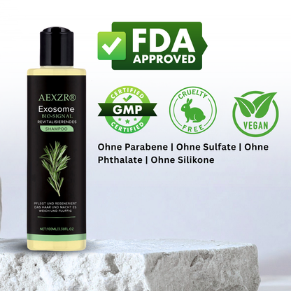🌟 Tienda oficial | 🛡️ Detén la caída del cabello de raíz. ¡Pelo más denso en 20 días! | Champú Revitalizante Bio-Signal con Exosomas AEXZR®