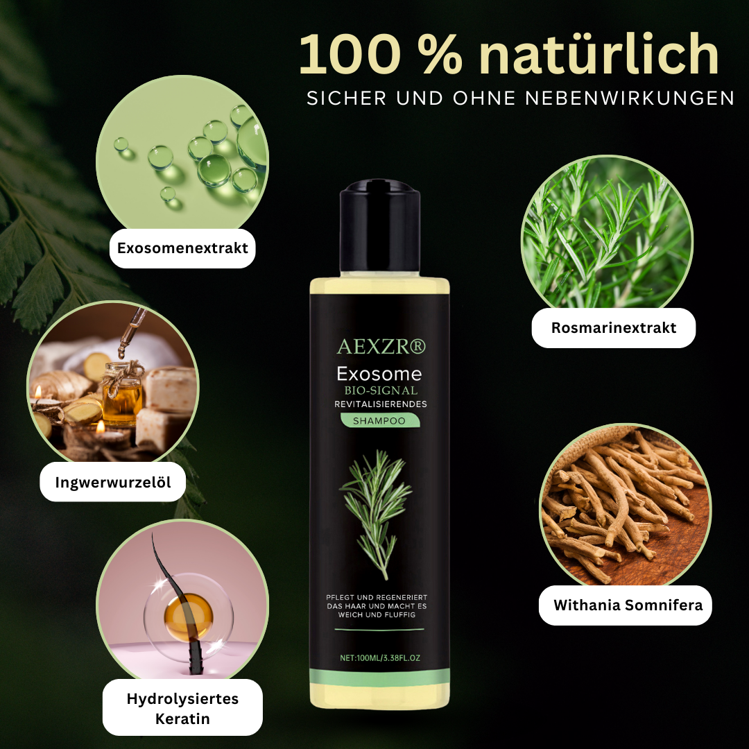 🌟 Tienda oficial | 🛡️ Detén la caída del cabello de raíz. ¡Pelo más denso en 20 días! | Champú Revitalizante Bio-Signal con Exosomas AEXZR®