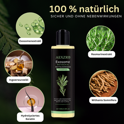 🌟 Tienda oficial | 🛡️ Detén la caída del cabello de raíz. ¡Pelo más denso en 20 días! | Champú Revitalizante Bio-Signal con Exosomas AEXZR®