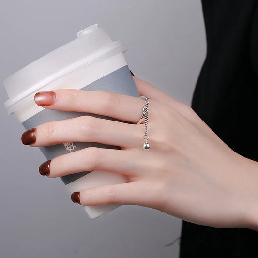 CZTICLE® Anillo borla cadena moda simple ajustable