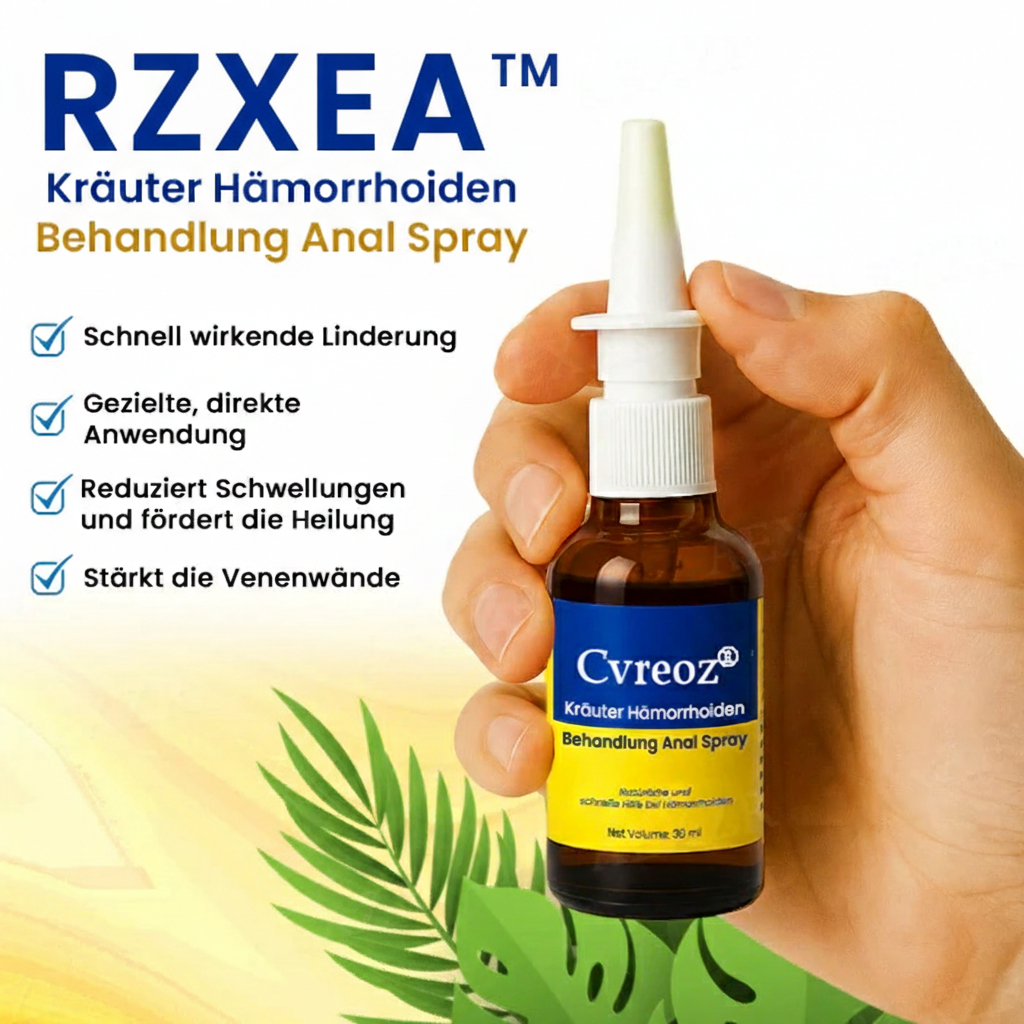 🌟 Offizieller Shop | 🛡️ Sofortige Linderung bei Stechen & Brennen! RZXEA™ Kräuter Hämorrhoiden Behandlung Anal Spray