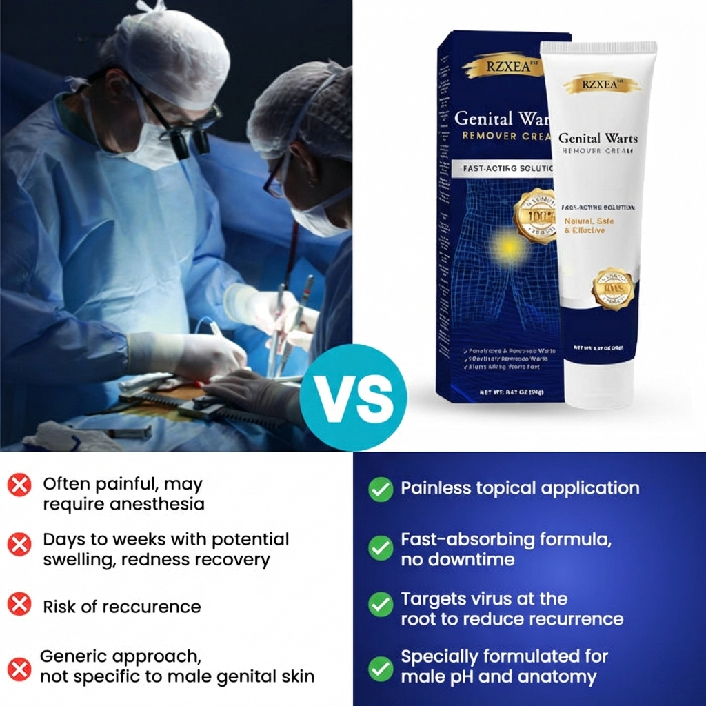 🌟 Official Store | 🛡️ Painless Removal in Just 3 Days! Clinical-Grade Sensitive Formula. RZXEA™ Genital Warts Remover Cream.
