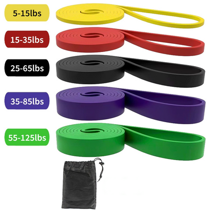 🏋️ 50% RABATT! 💪 Fitnessband-Set – 5 Stufen, Anker & Griffe – Ideal für Yoga & Kraft ✨