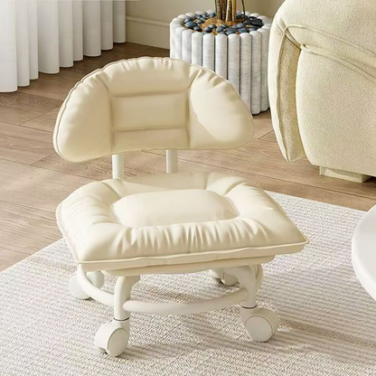 🪑 JETZT 50 % RABATT! ⏰ Rollhocker mit Rückenlehne – gepolsterter Sitz und leise Rollen – ideal für Werkstatt, Garage oder Atelier – bequem und mobil 🛠️✨